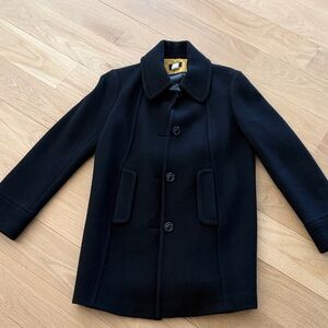 J. Crew Black Wool Peacoat